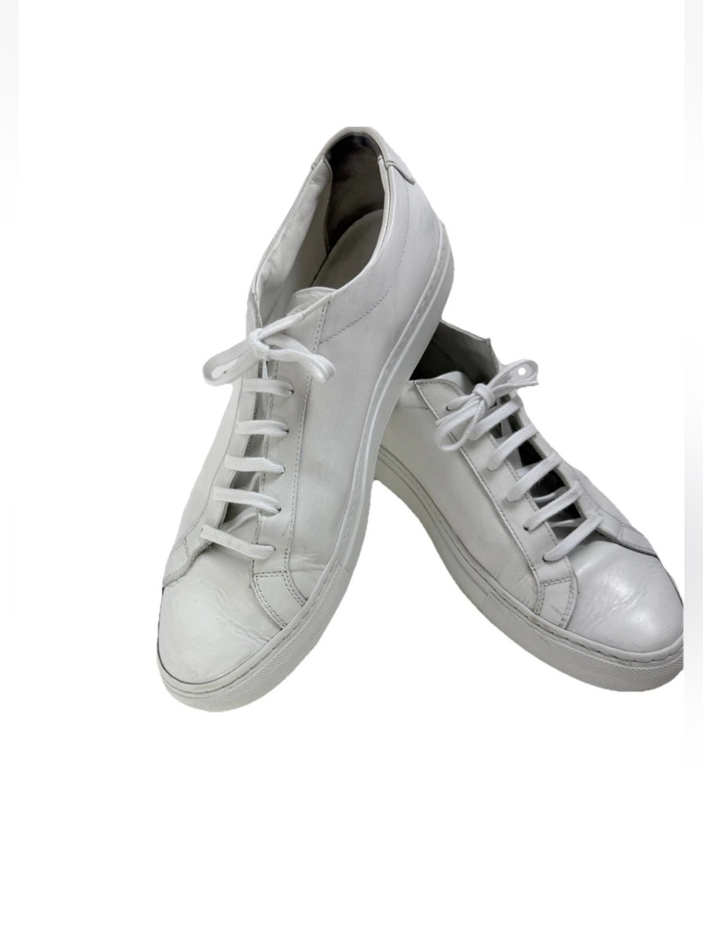 Common Projects White Leather Low-Top Sneakers